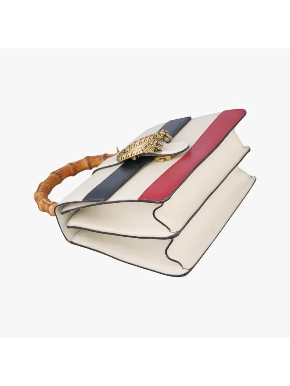 Gucci Dionysus White Navy Red Leather Shoulder Bag